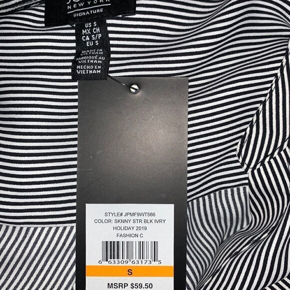 Jones New York Button Down Stripe Blouse - Picture 7 of 8